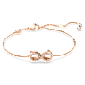 Hyperbola set, Infinity, White, Rose gold-tone plated - Swarovski, 5682483