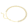 Naszyjnik Tennis Imber, Szlif okrągły, Biały, Powłoka w odcieniu złota - Swarovski, 5682585