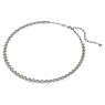 Imber Tennis 네크리스, 라운드 컷, 그레이, 루테늄 플래팅 - Swarovski, 5682593