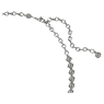 Imber Tennis 네크리스, 라운드 컷, 그레이, 루테늄 플래팅 - Swarovski, 5682593
