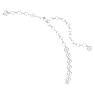 Imber Tennis necklace, Round cut, White, Rhodium plated - Swarovski, 5682595