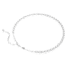 Imber Tennis necklace, Round cut, White, Rhodium plated - Swarovski, 5682595