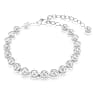 Imber Tennis bracelet, Round cut, White, Rhodium plated - Swarovski, 5682666