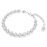 Imber Tennis 手鏈, 圓形切割, 白色, 鍍白金色 - Swarovski, 5682666