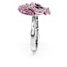 Alice in Wonderland cocktail ring, Flower, Multicolored, Rhodium plated - Swarovski, 5682817