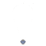 Idyllia pendant and brooch, Shell, Long, Blue, Mixed metal finish - Swarovski, 5683032
