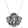 Idyllia pendant and brooch, Shell, Long, Blue, Mixed metal finish - Swarovski, 5683032