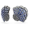 Idyllia clip earrings, Shell, Blue, Mixed metal finish - Swarovski, 5683033