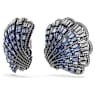 Idyllia clip earrings, Shell, Blue, Mixed metal finish - Swarovski, 5683033