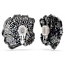 Idyllia 클립 이어링, 조개, 블루, 믹스 메탈 피니시 - Swarovski, 5683033