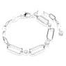 Constella bracelet, White, Rhodium plated - Swarovski, 5683353