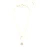 Meteora layered pendant, White, Gold-tone plated - Swarovski, 5683442