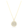 Meteora layered pendant, White, Gold-tone plated - Swarovski, 5683442