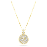 Meteora ペンダント, ホワイト, ゴールドトーン・プレーティング - Swarovski, 5683443