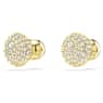 Meteora 스터드 이어링, 화이트, 골드 톤 플래팅 - Swarovski, 5683444