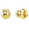 Cercei stud Meteora, Albi, Placat cu auriu - Swarovski, 5683444