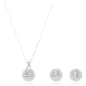 Set Meteora, Bianco, Placcato rodio - Swarovski, 5683445