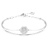 Bracciale rigido Meteora, Bianco, Placcato rodio - Swarovski, 5683447