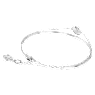 Bracciale rigido Meteora, Bianco, Placcato rodio - Swarovski, 5683447