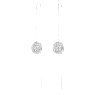 Meteora 水滴形耳環, 白色, 鍍白金色 - Swarovski, 5683448