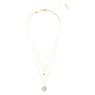 Meteora layered pendant, White, Rose gold-tone plated - Swarovski, 5683449