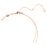 Meteora layered pendant, White, Rose gold-tone plated - Swarovski, 5683449