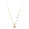 Meteora layered pendant, White, Rose gold-tone plated - Swarovski, 5683449