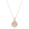 Meteora 펜던트, 화이트, 로즈골드 톤 플래팅 - Swarovski, 5683450