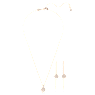 Meteora set, Wit, Roségoudkleurige toplaag - Swarovski, 5683451