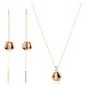 Meteora set, Wit, Roségoudkleurige toplaag - Swarovski, 5683451