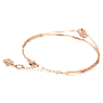 Meteora bangle, White, Rose gold-tone plated - Swarovski, 5683452