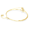 Chroma bangle, Heart, Red, Gold-tone plated - Swarovski, 5683835