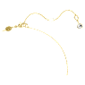 Swarovski Iconic Swan set, Crystal pearl, Swan, Red, Gold-tone plated - Swarovski, 5683933