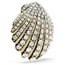 Idyllia Brosche, Muschel, Weiß, Goldlegierungsschicht - Swarovski, 5683967