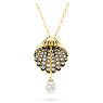 Idyllia y-hanger, Crystal Pearl, Schelp, Wit, Goudkleurige toplaag - Swarovski, 5683968
