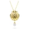 Idyllia y-hanger, Crystal Pearl, Schelp, Wit, Goudkleurige toplaag - Swarovski, 5683968