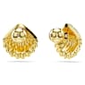 Orecchini a lobo Idyllia, Conchiglia, Bianchi, Placcato color oro - Swarovski, 5683970