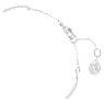 Hyperbola bangle, Infinity, White, Rhodium plated - Swarovski, 5684049
