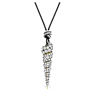 Idyllia pendant, Round cut, Shell, White, Mixed metal finish - Swarovski, 5684083