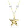 Idyllia จี้สร้อยคอ, Crystal Pearls, ปลาดาว, หลากสี, เคลือบโทนสีทอง - Swarovski, 5684116