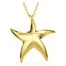 Idyllia pendant and brooch, Crystal pearls, Starfish, Multicolored, Gold-tone plated - Swarovski, 5684168