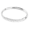 Meteora バングル, スノーパヴェ, ホワイト, ロジウム・プレーティング - Swarovski, 5684241