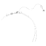 Meteora layered pendant, White, Rhodium plated - Swarovski, 5684244