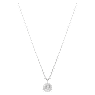 Meteora layered pendant, White, Rhodium plated - Swarovski, 5684244