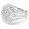 Meteora cocktail ring, White, Rhodium plated - Swarovski, 5684249