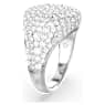 Meteora cocktail ring, White, Rhodium plated - Swarovski, 5684249