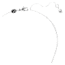 Zestaw Idyllia, Kryształowa Perła, Serce, Biały, Powłoka z rodu - Swarovski, 5684383