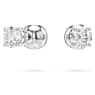 Zestaw Idyllia, Kryształowa Perła, Serce, Biały, Powłoka z rodu - Swarovski, 5684383