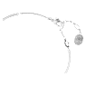 Hyperbola bangle, Heart, White, Rhodium plated - Swarovski, 5684385