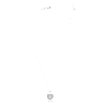 Hyperbola 펜던트, 하트, 화이트, 로듐 플래팅 - Swarovski, 5684386